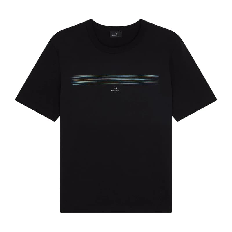 Paul Smith Pinstripe T-Shirt Black 79 male L