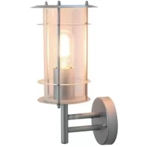 Elstead - 1 Light Outdoor Wall Lantern Light Silver IP44, E27