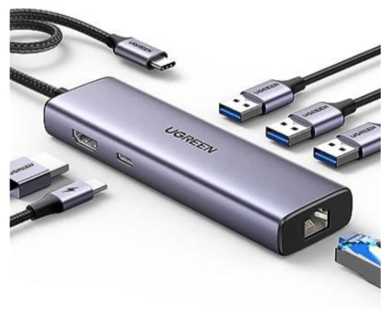 Ugreen 15598 interface hub USB 3.2 Gen 1 (3.1 Gen 1) Type-C 5000 Mbit/