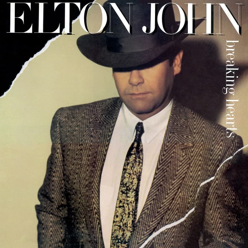 Elton John Breaking Hearts 1LP Black unisex