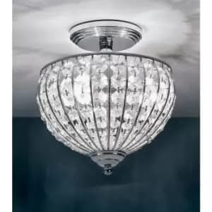 Impex Metz Chrome Semi-flush