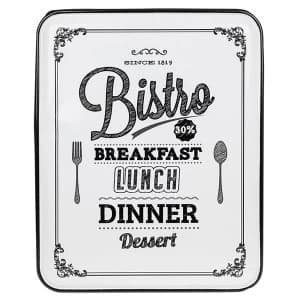 Vintage Enamel Plaque Xlarge Bistro
