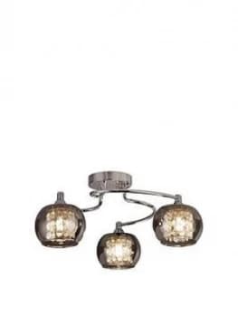 Serenity 3 Lt Glass Droplet Ceiling Light