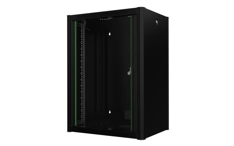 Lanview RWP16U45BL rack cabinet 16U Wall mounted rack Black