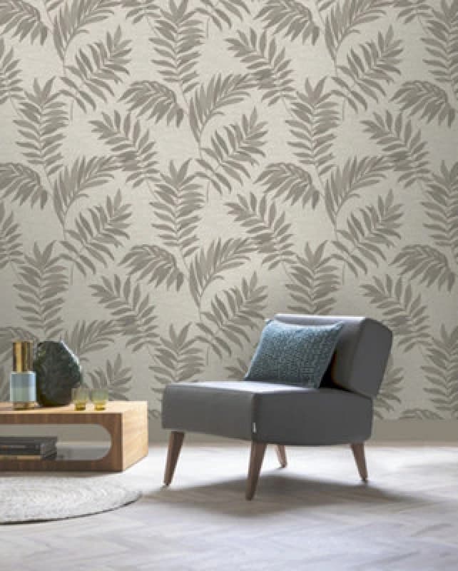 Rasch Sumatra Palm Leaf Taupe Wallpaper