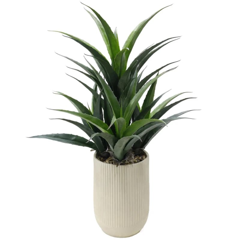 Leaf 113cm Artificial Agave Tropical Display in Pot Artificial