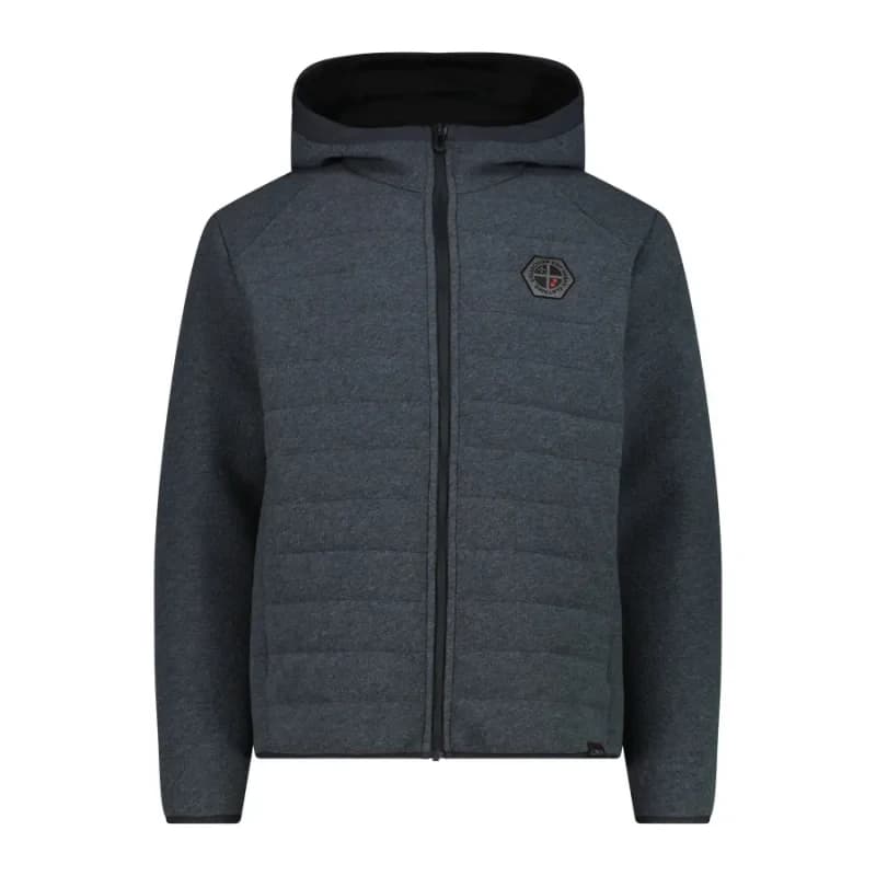 CMP Hooded puffer jacket CMP Knit Tech Gris Male S