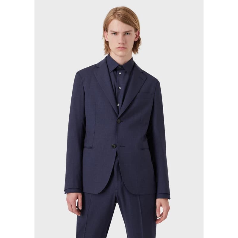 Emporio Armani 2 Button Blazer - Blue Blue XS