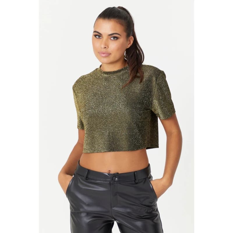 Be You Crop Top - Gold Gold 14