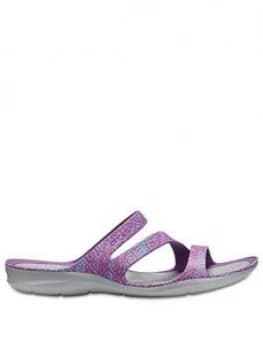 Crocs Swiftwater Graphic Sandal Amethyst