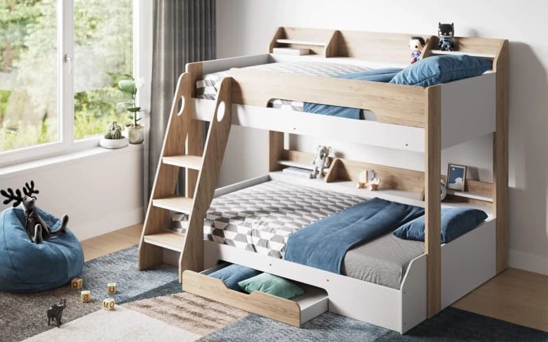 Flick Triple Bunk Bed Oak