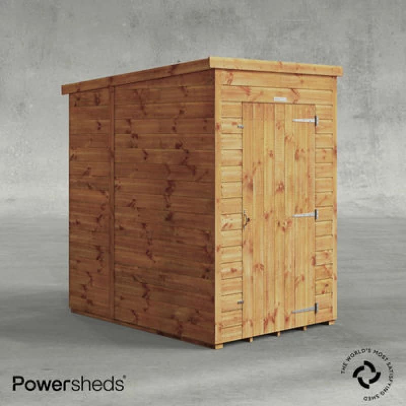 4X6 Powersheds Overlap Pent No Windows