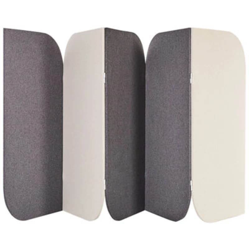 Beliani Office Divider Room Divider Shady Grey
