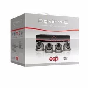 ESP 8 Channel Digiview AHD CCTV 4 Dome Camera Kit 2TB
