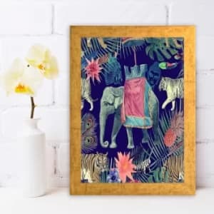 AC667981087 Multicolor Decorative Framed MDF Painting