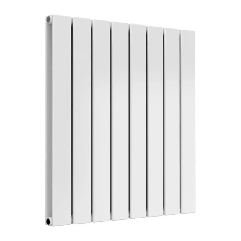 Bathroom Kingdom Flat White Double Flat Panel Horizontal Radiator 600x588 White Unisex