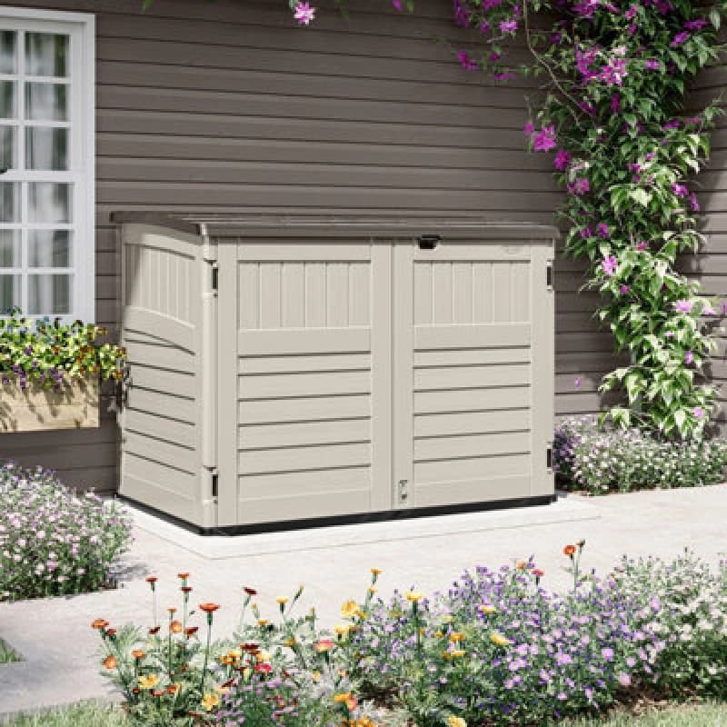 Suncast Stow-Away Large Store - Vanilla, Brown BMS4720