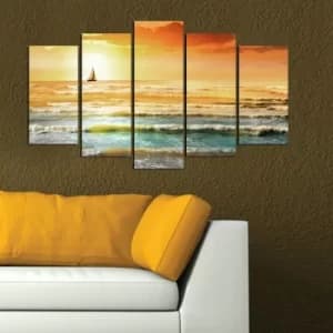 5MF-48 Multicolor Decorative MDF Painting (5 Pieces)