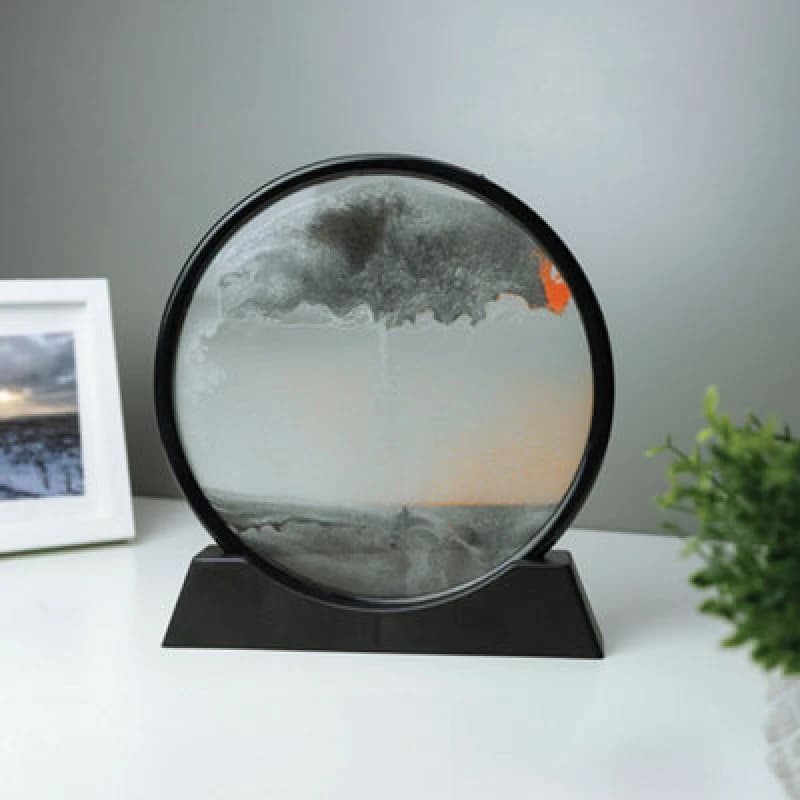 Winning Winning Sand Art Circular Sandscape - Black One Size