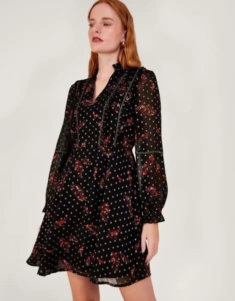 'Ottilie' Print Tea Dress