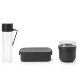 Brabantia Make & Take Breakfast & Lunch Set Dark Grey