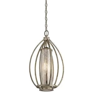 1 Light Ceiling Pendant Light Gold, E27