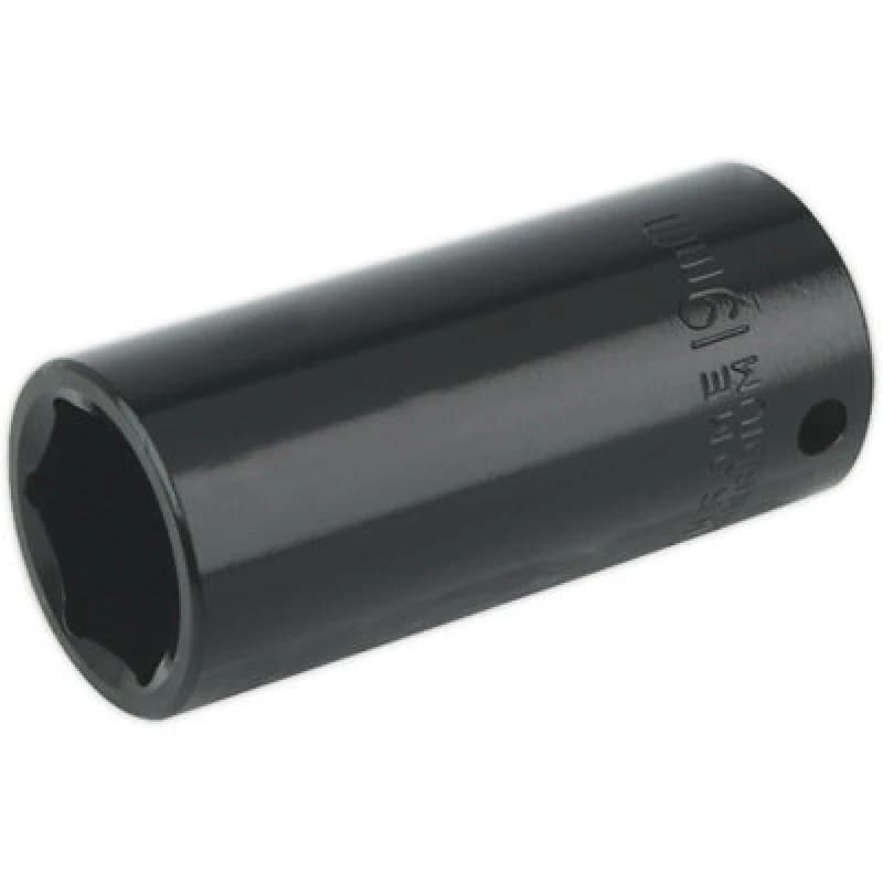 Loops 19mm Forged Deep Impact Socket - 3/8 Inch Sq Drive Chrome Vanadium Wrench Socket Multi