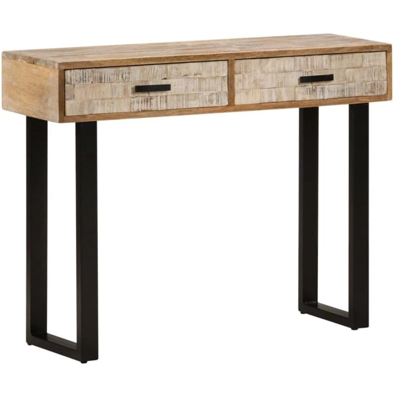VIDAXL Console Table 100x30x75cm Solid Mango Wood Vidaxl 8720286070833