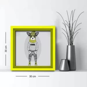 3030AHS-006 Multicolor Decorative Framed MDF Painting