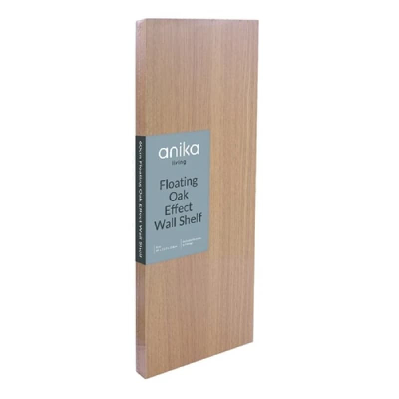 Anika 60cm Oak Effect Floating Shelf