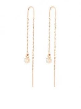 Accessorize Z Rg Opal Threader Earrings - Rose Gold