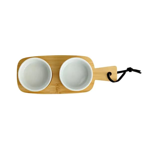 Hestia Tapas Set - 2 x Ceramic Dish and Tray Multi