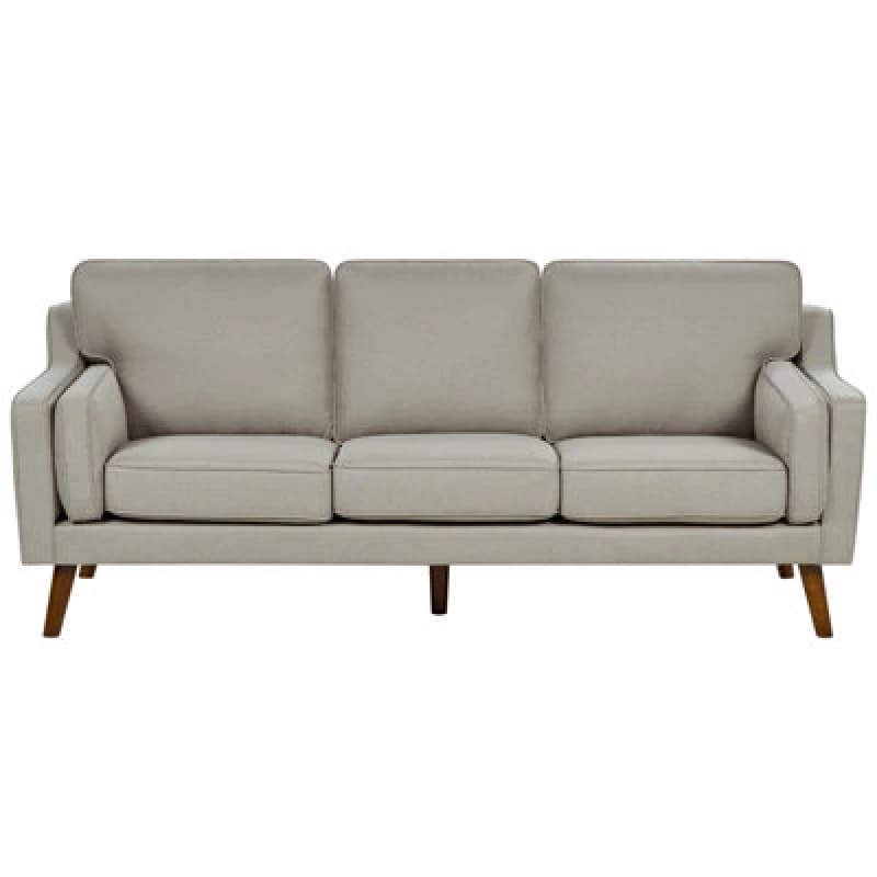 Beliani Sofa 3 Seater Lokka Fabric Beige