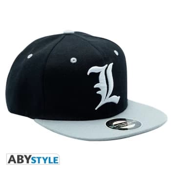 Death Note - L Snapback Cap - Black & Grey