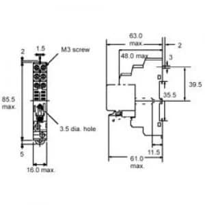 Relay socket Omron P2RF 08E Compatible wi