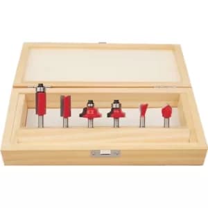 6-Pce Router Bit Set 1/4" Shank