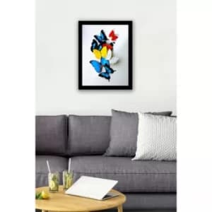 SC0129 Multicolor Decorative Framed MDF Painting