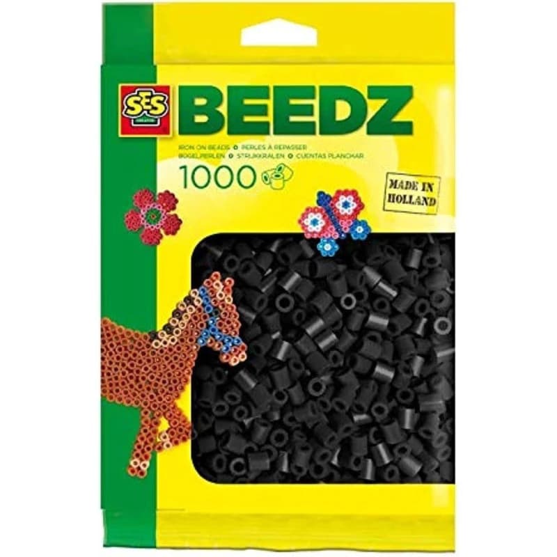 SES Creative Iron on beads 1000 Black Multi unisex One Size