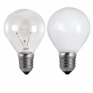Status 25W Edison Screw Golf Ball Bulb - Clear - Single