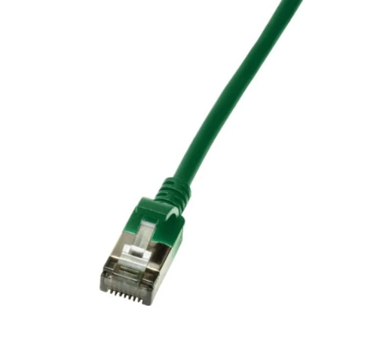 LogiLink Slim U/FTP networking cable Green 1m Cat6a U/FTP (STP)