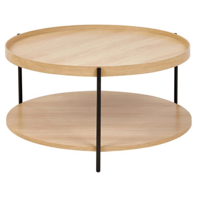 Beliani Coffee Table Lander Light Brown