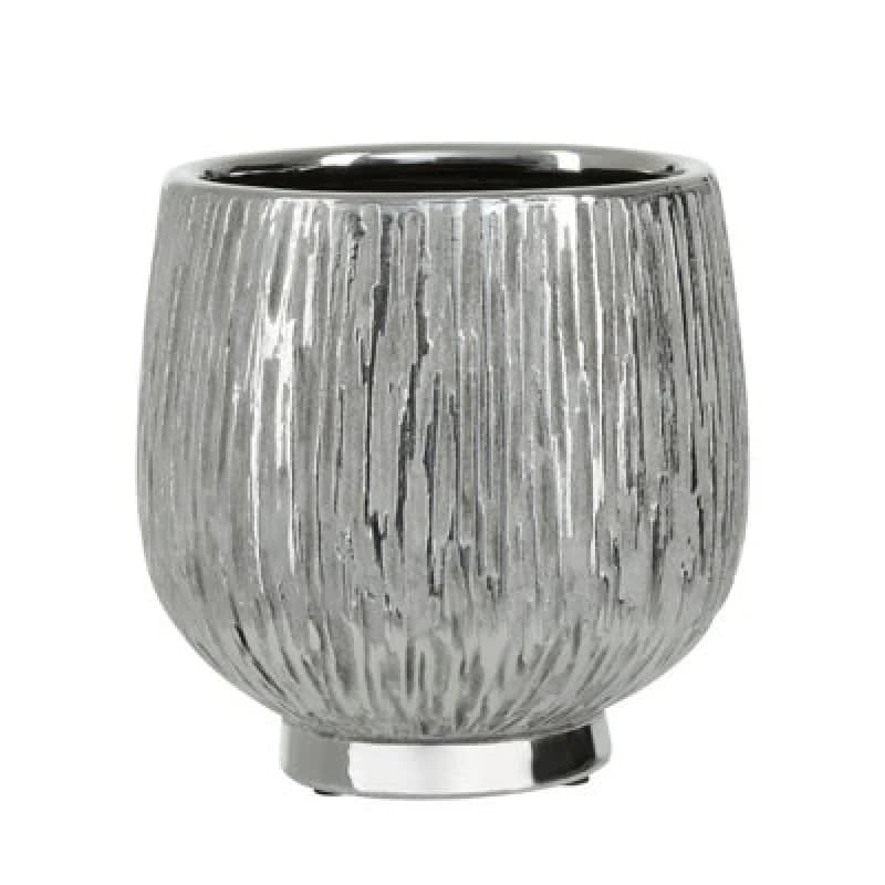 Orsina Hesper Small Silver Ceramic Planter