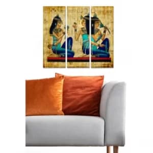 MDF1279875 Multicolor Decorative MDF Painting (3 Pieces)