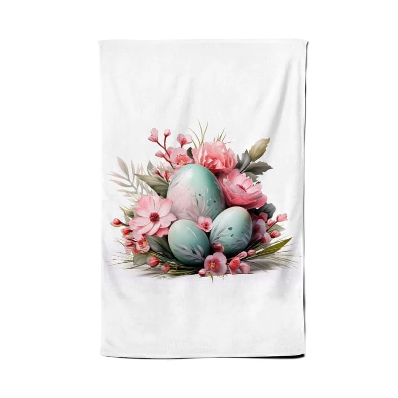 Warren Reed - Designer Easter Egg Arrangement Tea Towel Multicolor Unisex