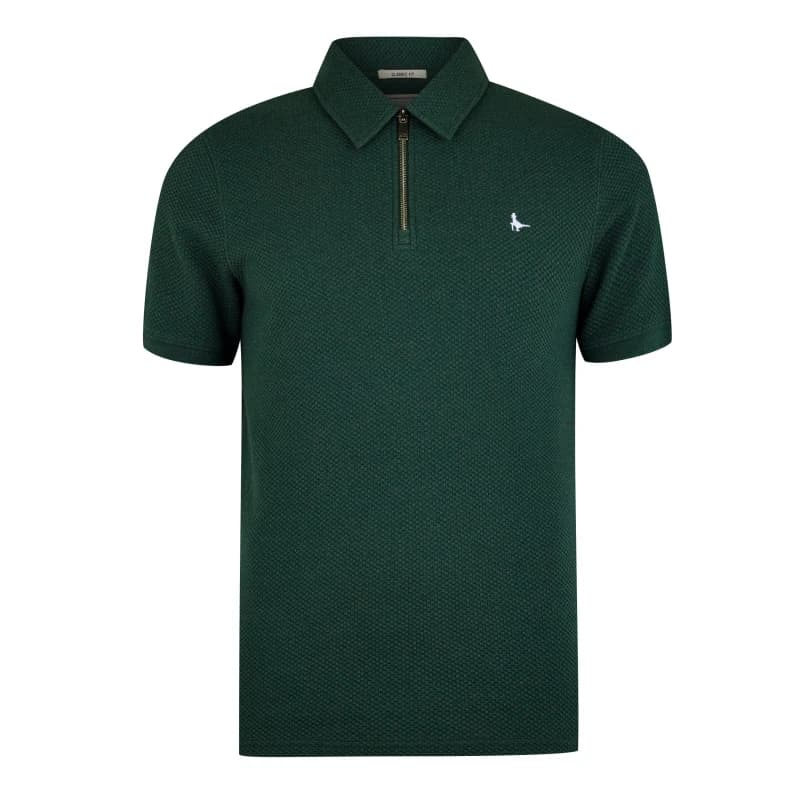 Jack Wills Zip Polo - Green Green S