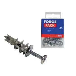 ForgeFix Cavity Wall Zinc Speed Plugs 4.5 x 35mm ForgePack 10