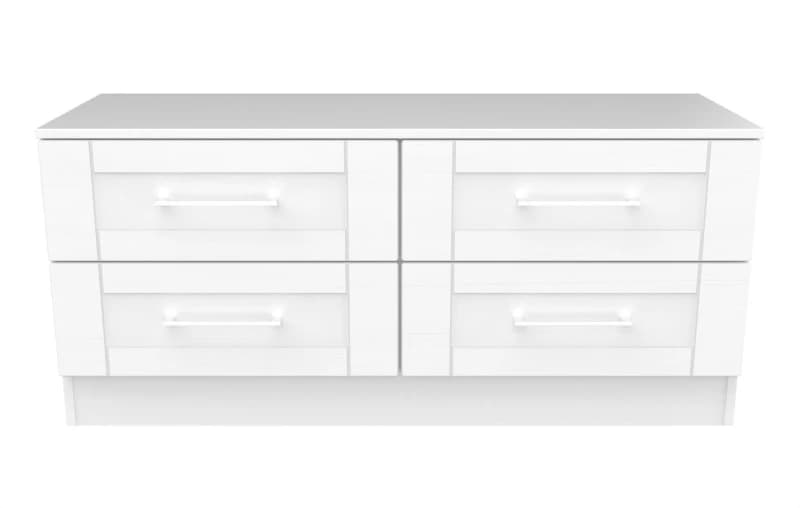 Ripon 4 Drawer Bed Box In White Ash (Ready Assembled)