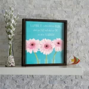 KZM593 Multicolor Decorative Framed MDF Painting