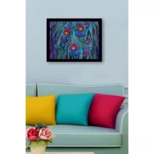 SC0532 Multicolor Decorative Framed MDF Painting