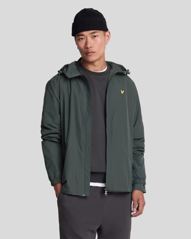 Lyle and Scott Zip Through Jacket - Grey Grey 2XL